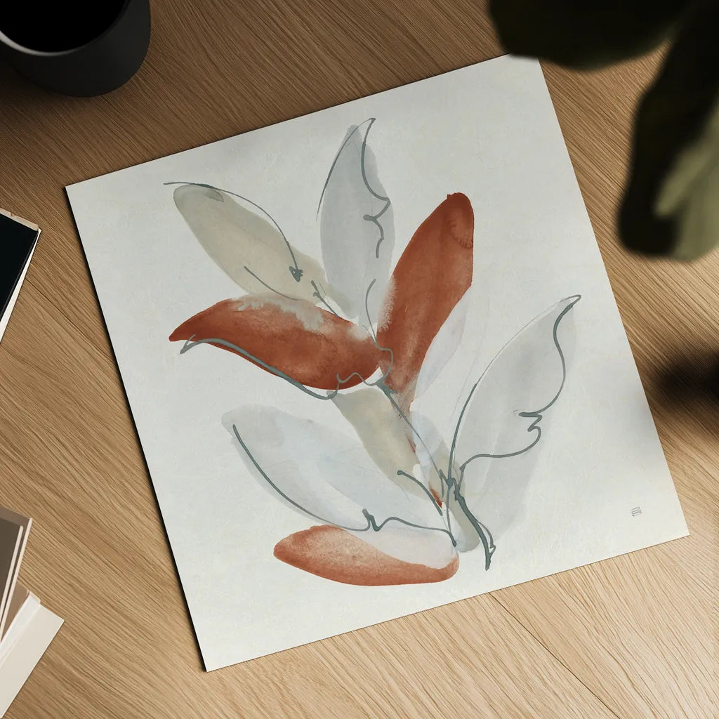 From the Forest II Rust by Chris Paschke. Shown as a detailed flat fine art print, highlighting archival giclee quality. Available as an archival giclee rolled canvas, fine art paper, or poster print. SKU 80492a.