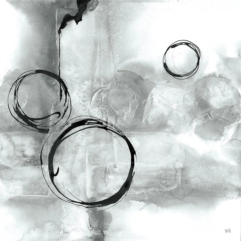 Full Circle I Gray by Chris Paschke. SKU 22778a. Archival Giclee Fine art print for wall decor.