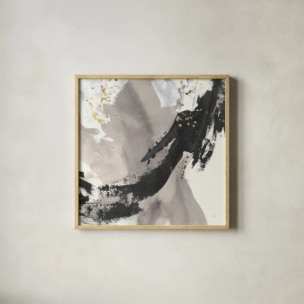 Galaxy II by Chris Paschke. Shown in a natural wood glass frame for a timeless modern aesthetic. Available as an archival giclee rolled canvas, fine art paper, or poster print. SKU 31736a.