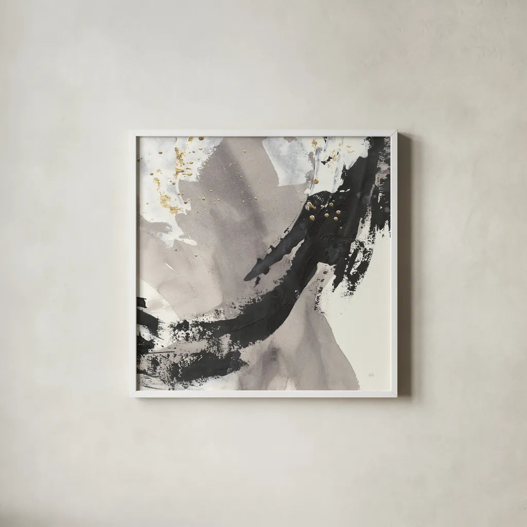 Galaxy II by Chris Paschke. Shown in a crisp white glass frame for a clean and minimalist style. Available as an archival giclee rolled canvas, fine art paper, or poster print. SKU 31736a.