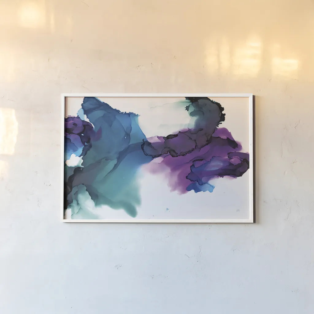 Gemstone by Chris Paschke. shown as a paper print in a white frame. Available as a archival giclee rolled canvas, fine art paper, or poster print. SKU 65431i.