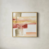 GeoScape I by Chris Paschke. Shown in a natural wood glass frame for a timeless modern aesthetic. Available as an archival giclee rolled canvas, fine art paper, or poster print. SKU 39566a.