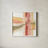 GeoScape II by Chris Paschke. Shown in a crisp white glass frame for a clean and minimalist style. Available as an archival giclee rolled canvas, fine art paper, or poster print. SKU 39567a.