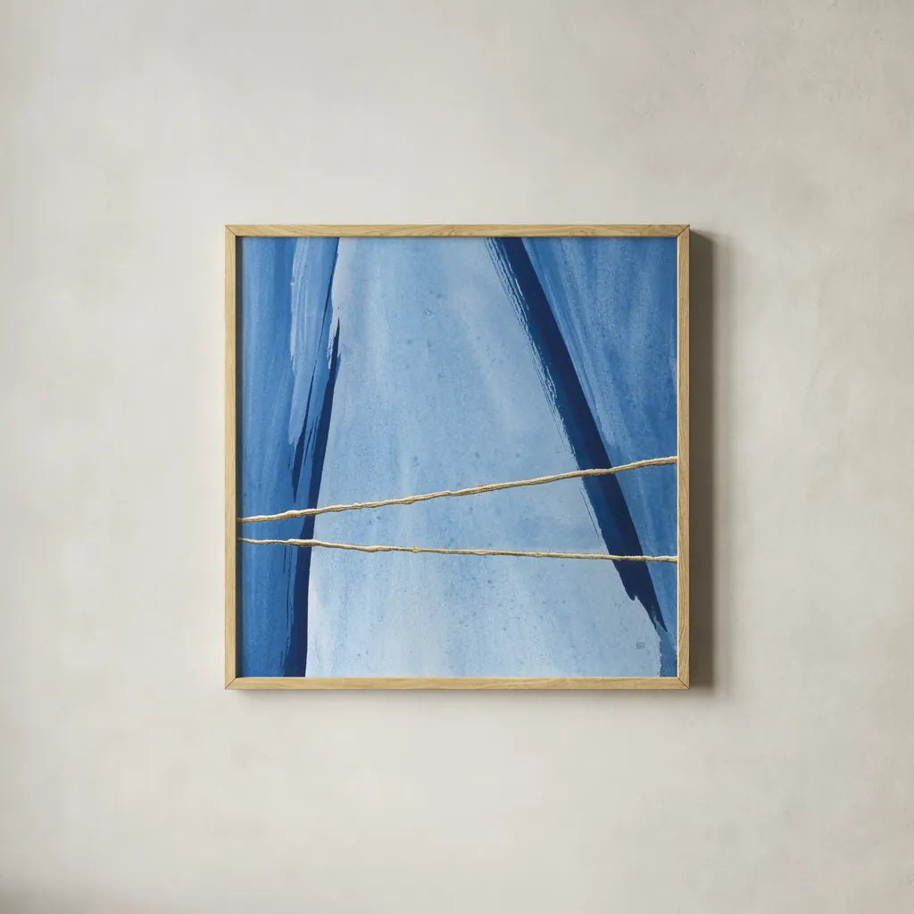 Geometrics IV by Chris Paschke. Shown in a natural wood glass frame for a timeless modern aesthetic. Available as an archival giclee rolled canvas, fine art paper, or poster print. SKU 68183a.