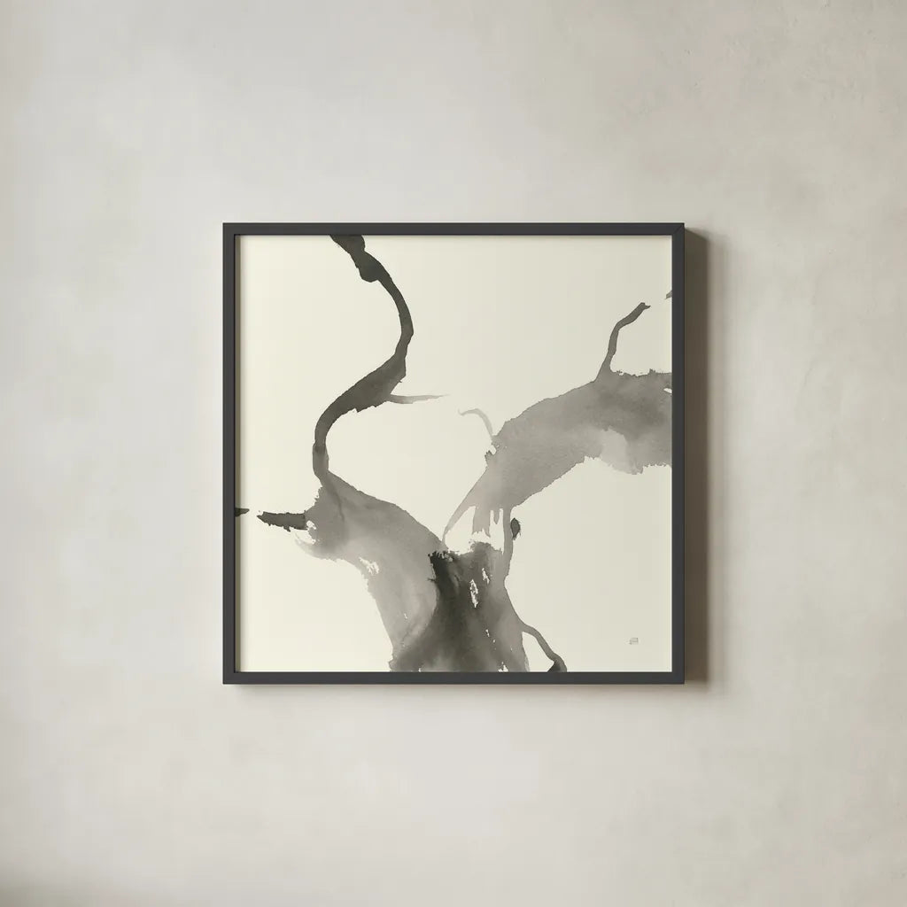 Gesture I by Chris Paschke. Shown in a sleek black glass frame for a contemporary gallery look. Available as an archival giclee rolled canvas, fine art paper, or poster print. SKU 44531a.