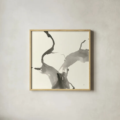 Gesture I by Chris Paschke. Shown in a natural wood glass frame for a timeless modern aesthetic. Available as an archival giclee rolled canvas, fine art paper, or poster print. SKU 44531a.