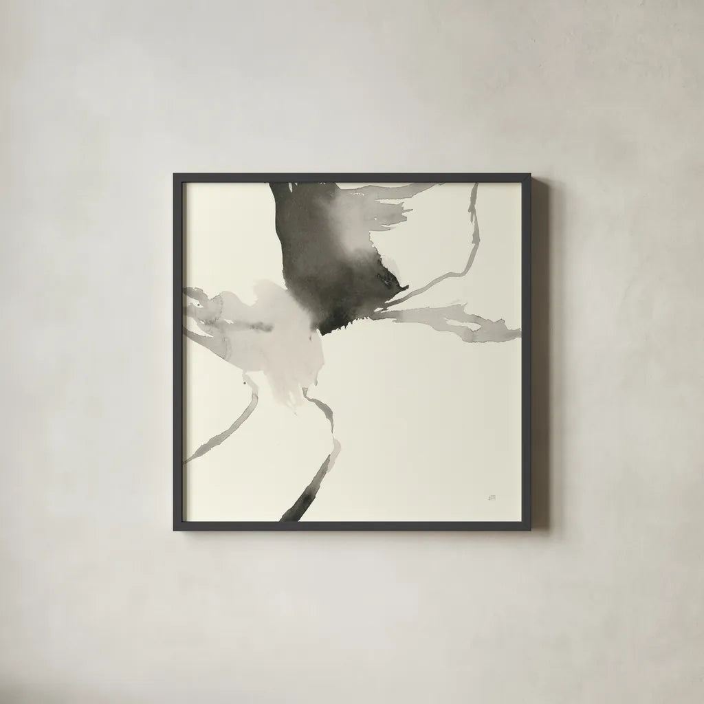 Gesture II by Chris Paschke. Shown in a sleek black glass frame for a contemporary gallery look. Available as an archival giclee rolled canvas, fine art paper, or poster print. SKU 44532a.