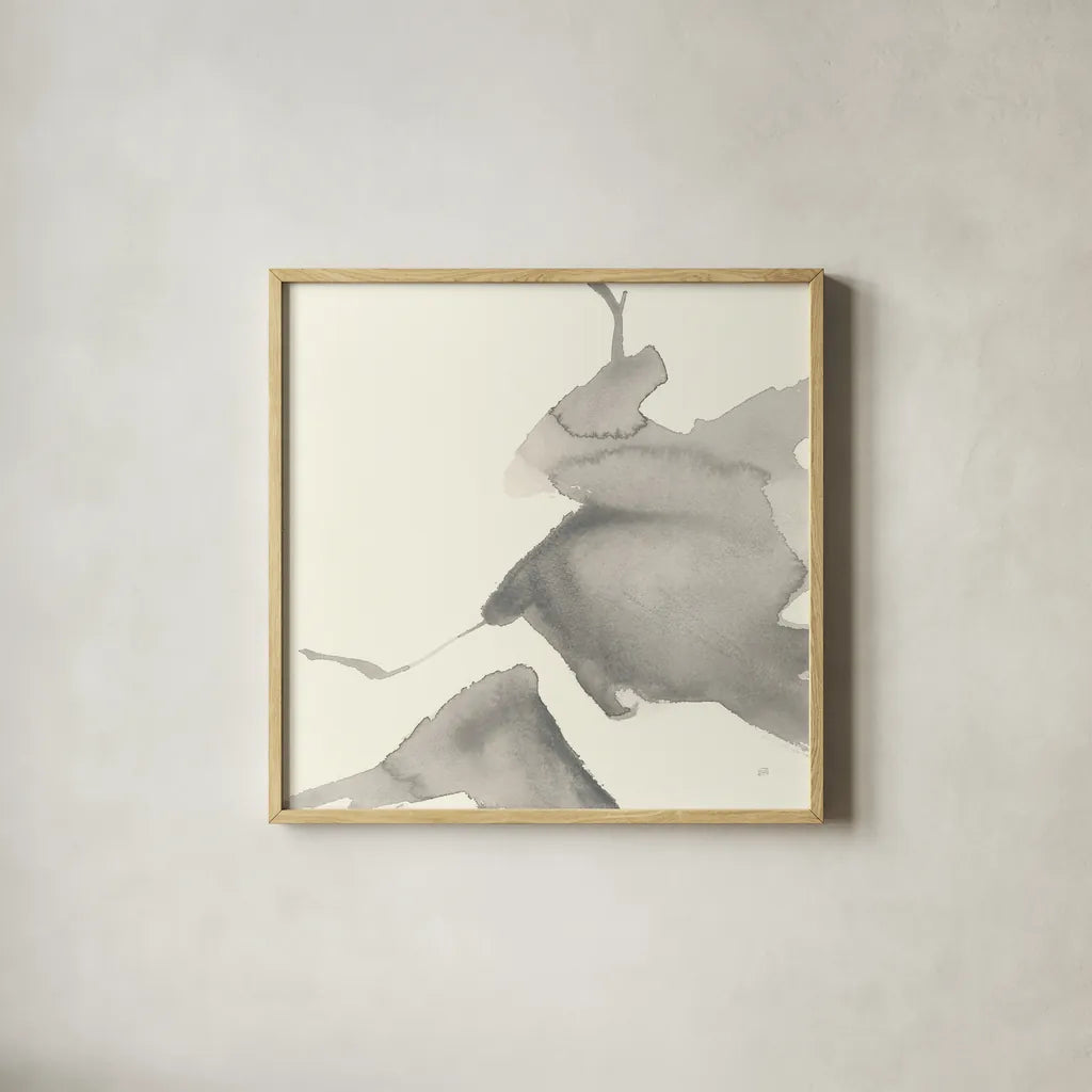 Gesture III by Chris Paschke. Shown in a natural wood glass frame for a timeless modern aesthetic. Available as an archival giclee rolled canvas, fine art paper, or poster print. SKU 44533a.