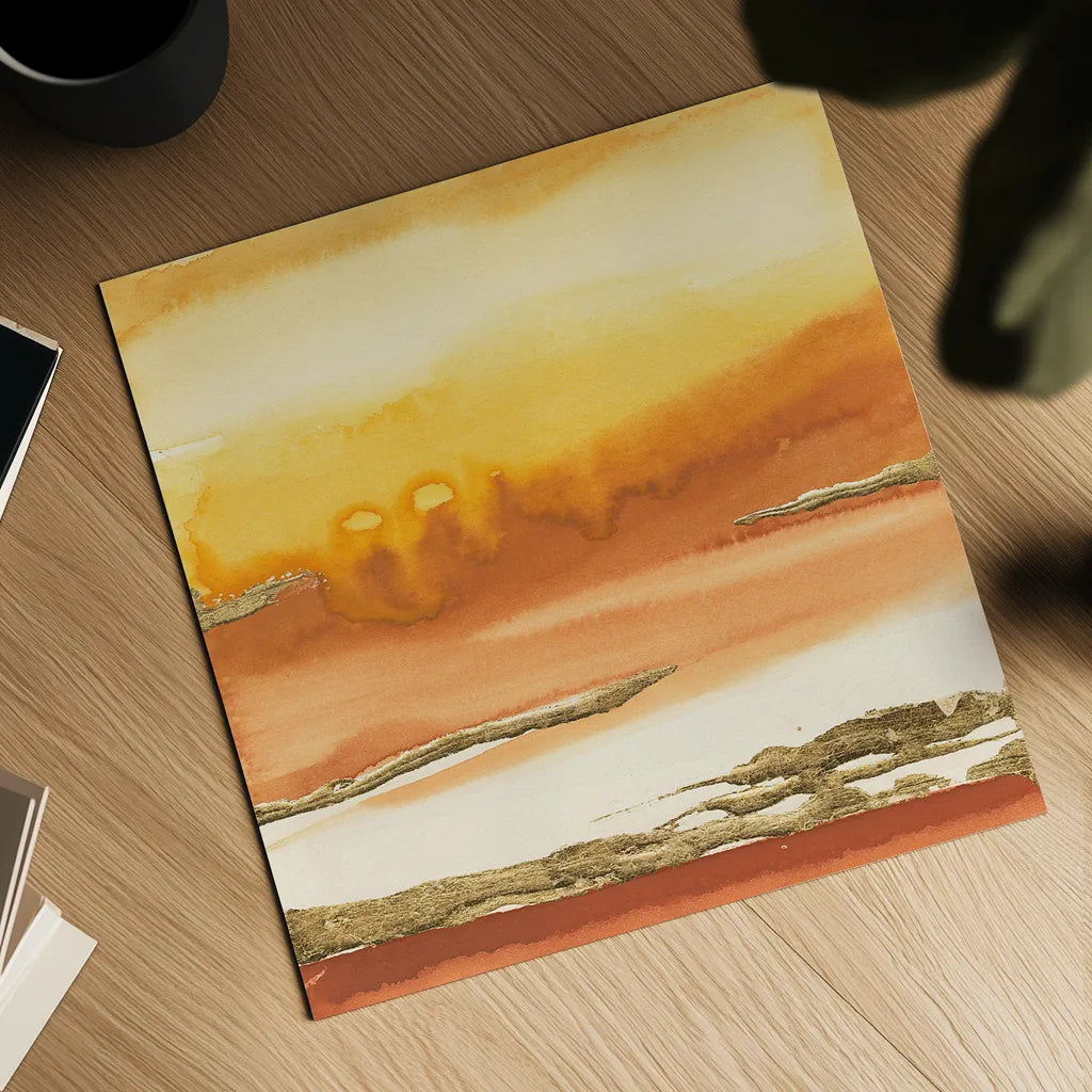 Gilded Amber I by Chris Paschke. Shown as a detailed flat fine art print, highlighting archival giclee quality. Available as an archival giclee rolled canvas, fine art paper, or poster print. SKU 26742a.