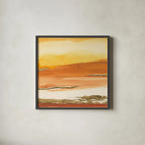 Gilded Amber I v2 by Chris Paschke. Shown in a sleek black glass frame for a contemporary gallery look. Available as an archival giclee rolled canvas, fine art paper, or poster print. SKU 27265a.