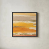 Gilded Amber II by Chris Paschke. Shown in a sleek black glass frame for a contemporary gallery look. Available as an archival giclee rolled canvas, fine art paper, or poster print. SKU 26743a.
