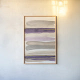 Gilded Amethyst I by Chris Paschke. shown as a paper print in a natural frame. Available as a archival giclee rolled canvas, fine art paper, or poster print. SKU 26748h.
