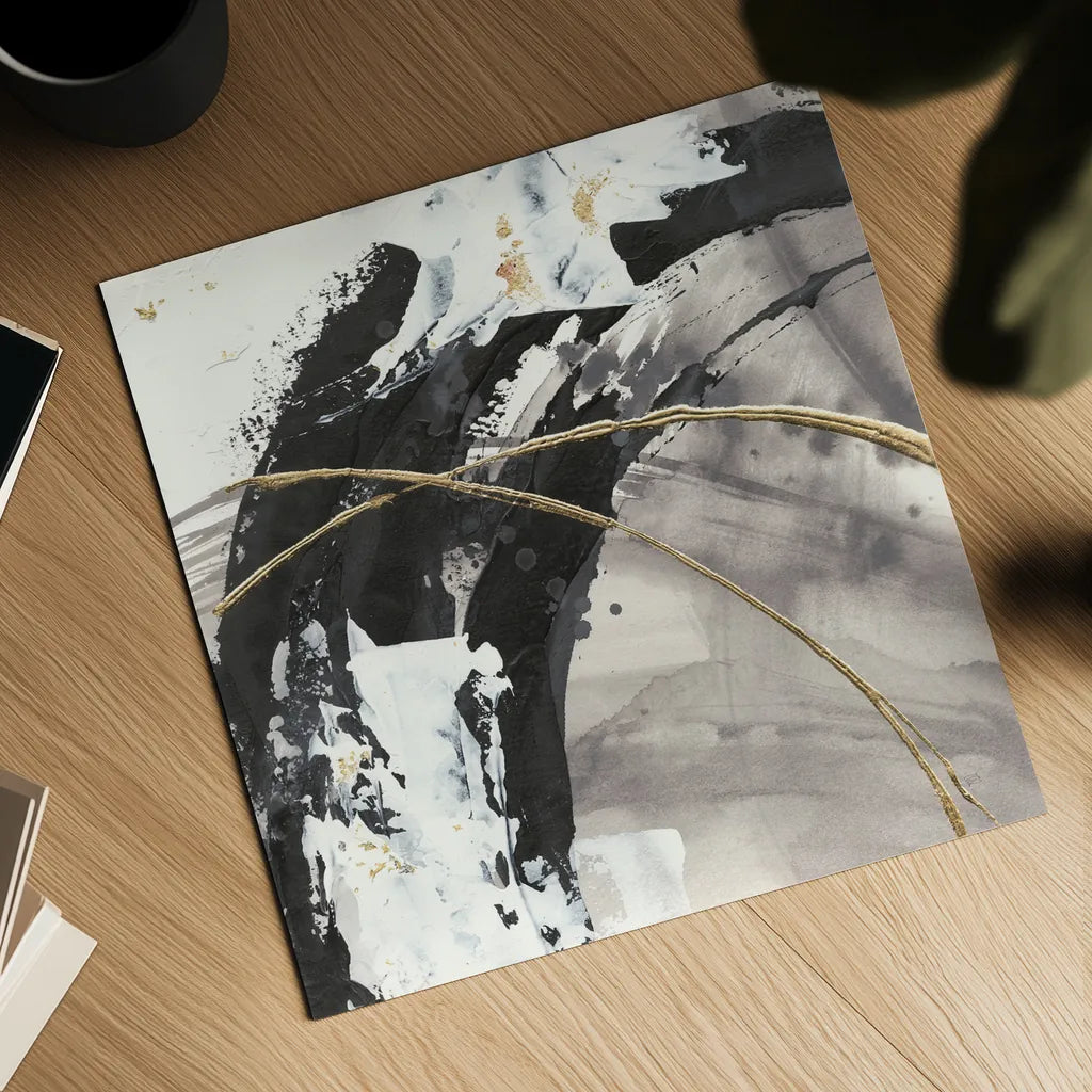 Gilded Arcs II by Chris Paschke. Shown as a detailed flat fine art print, highlighting archival giclee quality. Available as an archival giclee rolled canvas, fine art paper, or poster print. SKU 31738a.