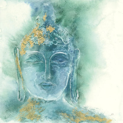 Gilded Buddha I by Chris Paschke. SKU 48024a. Archival Giclee Fine art print for wall decor.