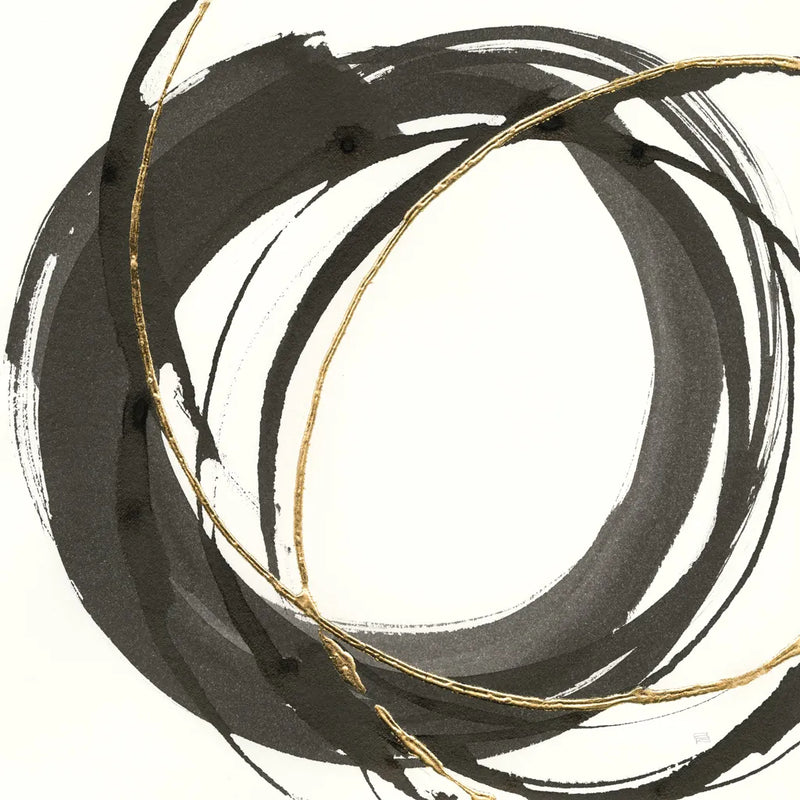 Gilded Enso I by Chris Paschke. SKU 34701a. Archival Giclee Fine art print for wall decor.