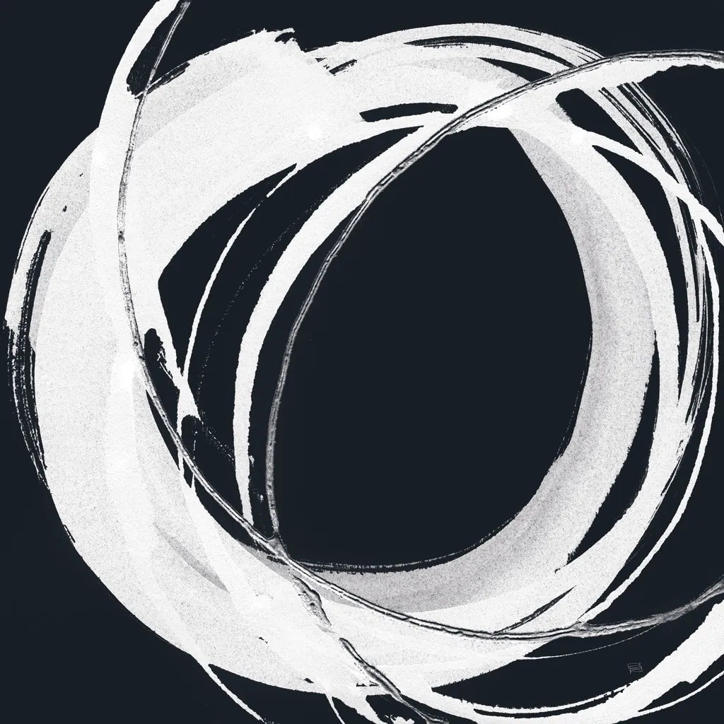 Gilded Enso I BW by Chris Paschke. SKU 54816a. Archival Giclee Fine art print for wall decor.