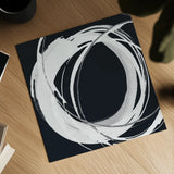 Gilded Enso I BW by Chris Paschke. Shown as a detailed flat fine art print, highlighting archival giclee quality. Available as an archival giclee rolled canvas, fine art paper, or poster print. SKU 54816a.