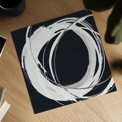 Gilded Enso I BW by Chris Paschke. Shown as a detailed flat fine art print, highlighting archival giclee quality. Available as an archival giclee rolled canvas, fine art paper, or poster print. SKU 54816a.