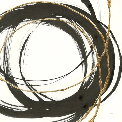 Gilded Enso II by Chris Paschke. SKU 34702a. Archival Giclee Fine art print for wall decor.
