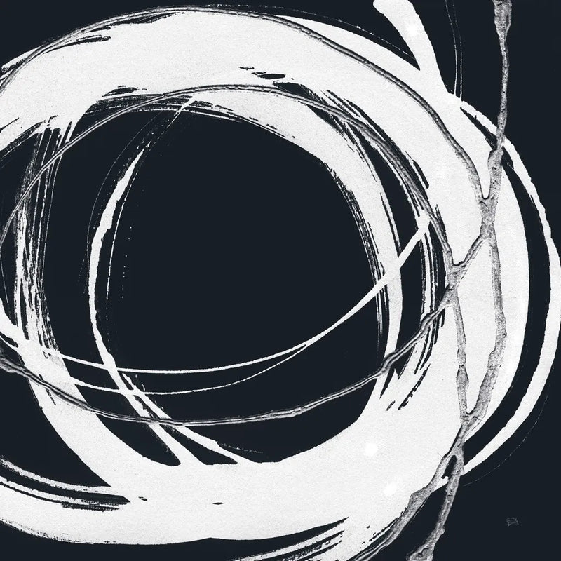 Gilded Enso II BW by Chris Paschke. SKU 54817a. Archival Giclee Fine art print for wall decor.