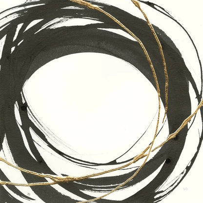 Gilded Enso III by Chris Paschke. SKU 34703a. Archival Giclee Fine art print for wall decor.