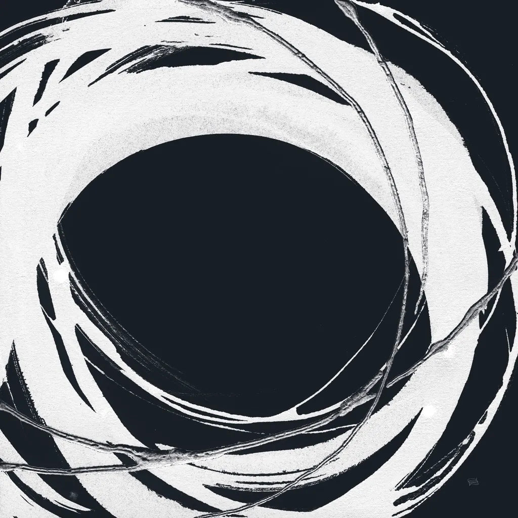 Gilded Enso III BW by Chris Paschke. SKU 54818a. Archival Giclee Fine art print for wall decor.