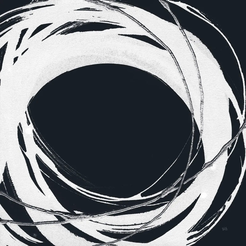 Gilded Enso III BW by Chris Paschke. SKU 54818a. Archival Giclee Fine art print for wall decor.