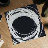Gilded Enso III BW by Chris Paschke. Shown as a detailed flat fine art print, highlighting archival giclee quality. Available as an archival giclee rolled canvas, fine art paper, or poster print. SKU 54818a.