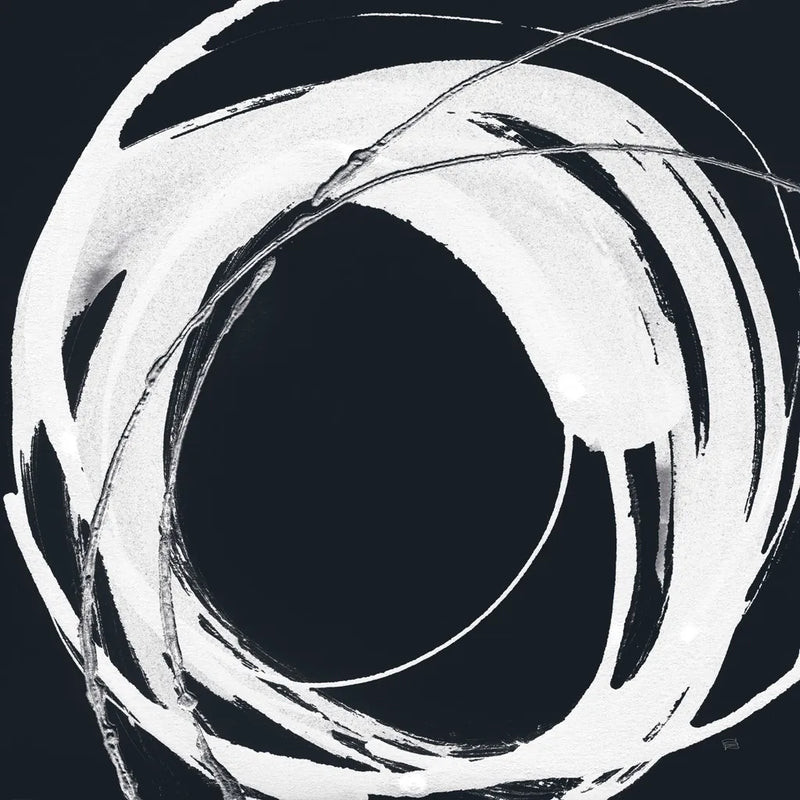 Gilded Enso IV BW by Chris Paschke. SKU 54819a. Archival Giclee Fine art print for wall decor.