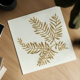 Gilded Fern II by Chris Paschke. Shown as a detailed flat fine art print, highlighting archival giclee quality. Available as an archival giclee rolled canvas, fine art paper, or poster print. SKU 57196a.