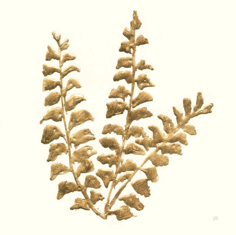 Gilded Fern III by Chris Paschke. SKU 57197a. Archival Giclee Fine art print for wall decor.