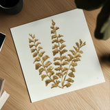 Gilded Fern III by Chris Paschke. Shown as a detailed flat fine art print, highlighting archival giclee quality. Available as an archival giclee rolled canvas, fine art paper, or poster print. SKU 57197a.