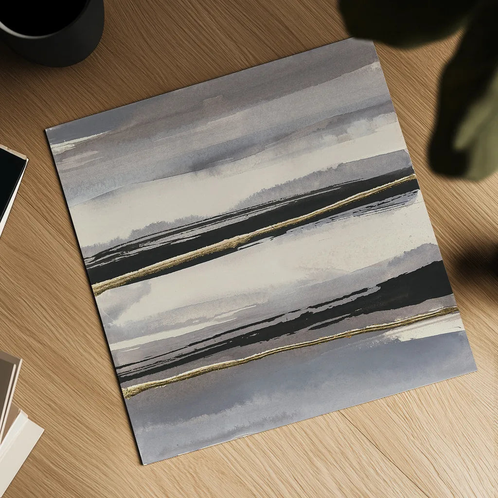 Gilded Grey II by Chris Paschke. Shown as a detailed flat fine art print, highlighting archival giclee quality. Available as an archival giclee rolled canvas, fine art paper, or poster print. SKU 25556a.