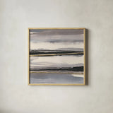 Gilded Grey II by Chris Paschke. Shown in a natural wood glass frame for a timeless modern aesthetic. Available as an archival giclee rolled canvas, fine art paper, or poster print. SKU 25556a.
