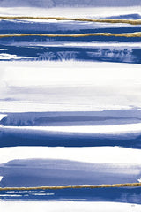 Gilded Grey III Indigo and White by Chris Paschke. SKU 27104h. Archival Giclee Fine art print for wall decor.