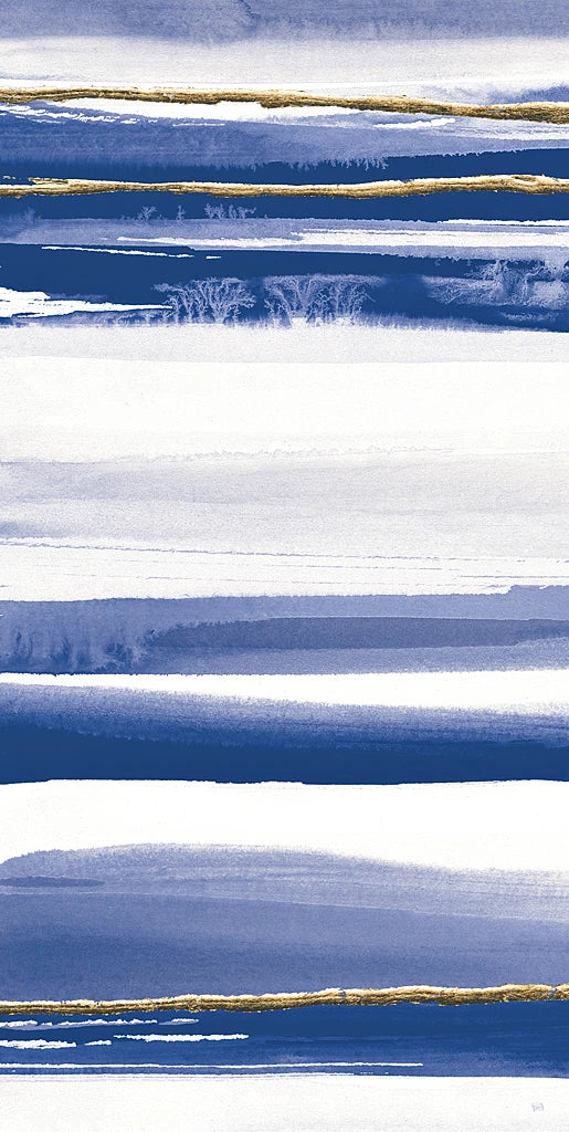 Gilded Grey III Indigo and White Crop by Chris Paschke