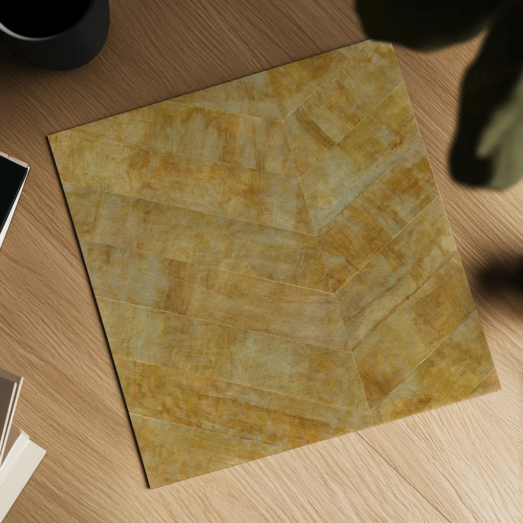 Gilded Herringbone I by Chris Paschke. Shown as a detailed flat fine art print, highlighting archival giclee quality. Available as an archival giclee rolled canvas, fine art paper, or poster print. SKU 48048a.