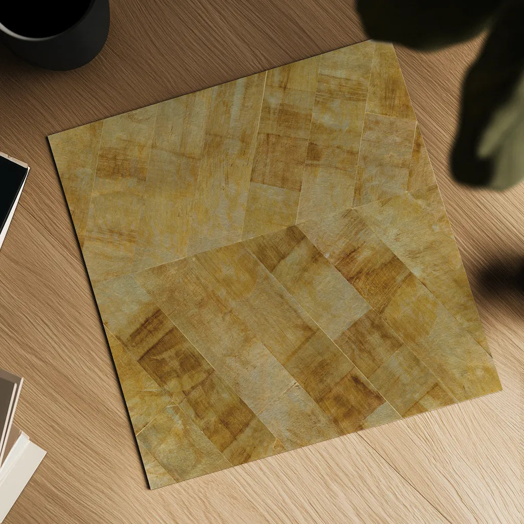 Gilded Herringbone II by Chris Paschke. Shown as a detailed flat fine art print, highlighting archival giclee quality. Available as an archival giclee rolled canvas, fine art paper, or poster print. SKU 48049a.