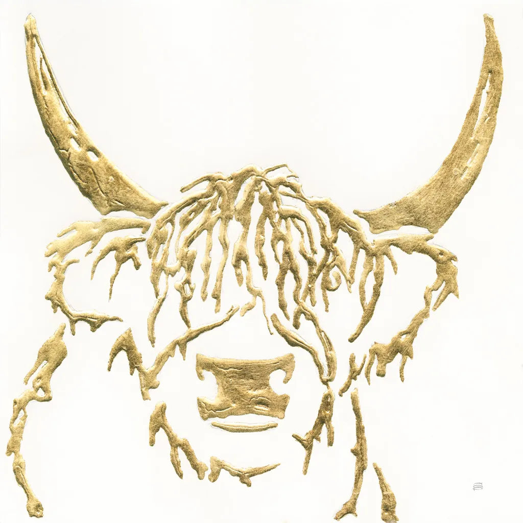 Gilded Highlander I by Chris Paschke. SKU 53315a. Archival Giclee Fine art print for wall decor.