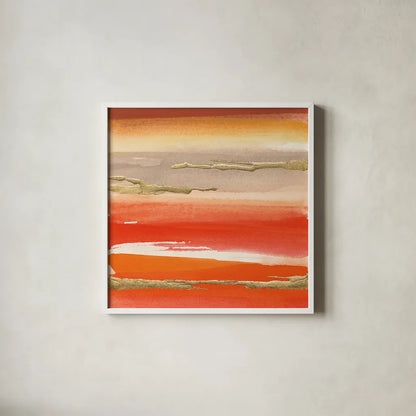 Gilded Mandarin III by Chris Paschke. Shown in a crisp white glass frame for a clean and minimalist style. Available as an archival giclee rolled canvas, fine art paper, or poster print. SKU 26335a.