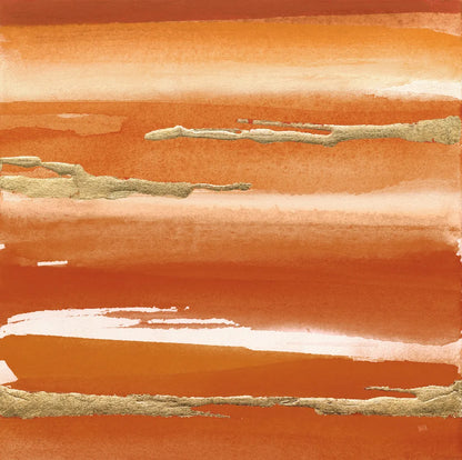 Gilded Mandarin III Burnt Orange by Chris Paschke. SKU 50777a. Archival Giclee Fine art print for wall decor.