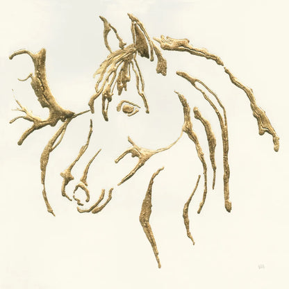 Gilded Mare by Chris Paschke. SKU 31776a. Archival Giclee Fine art print for wall decor.