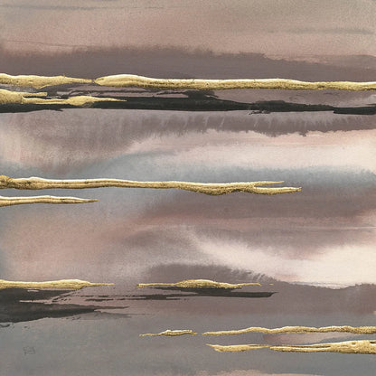 Gilded Morning Fog I Gold by Chris Paschke. SKU 27428a. Archival Giclee Fine art print for wall decor.