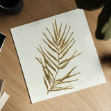 Gilded Palm I by Chris Paschke. Shown as a detailed flat fine art print, highlighting archival giclee quality. Available as an archival giclee rolled canvas, fine art paper, or poster print. SKU 57199a.