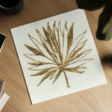 Gilded Palm VII by Chris Paschke. Shown as a detailed flat fine art print, highlighting archival giclee quality. Available as an archival giclee rolled canvas, fine art paper, or poster print. SKU 57205a.