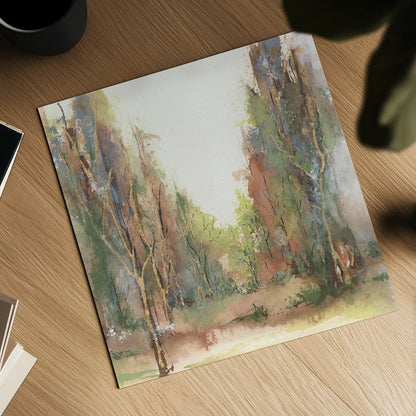 Gilded Path II by Chris Paschke. Shown as a detailed flat fine art print, highlighting archival giclee quality. Available as an archival giclee rolled canvas, fine art paper, or poster print. SKU 90867a.