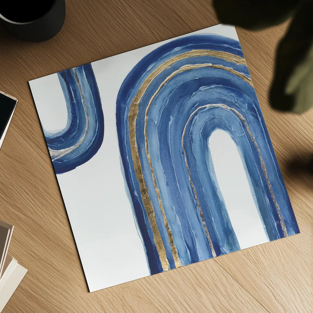 Gilded Rainbow I by Chris Paschke. Shown as a detailed flat fine art print, highlighting archival giclee quality. Available as an archival giclee rolled canvas, fine art paper, or poster print. SKU 68185a.