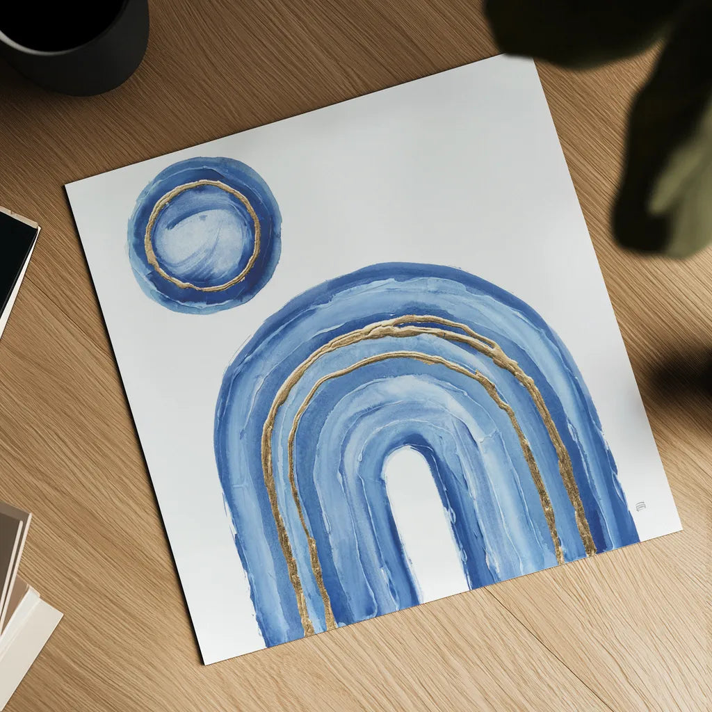 Gilded Rainbow III by Chris Paschke. Shown as a detailed flat fine art print, highlighting archival giclee quality. Available as an archival giclee rolled canvas, fine art paper, or poster print. SKU 68187a.