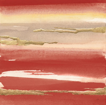 Gilded Red III by Chris Paschke. SKU 55939a. Archival Giclee Fine art print for wall decor.