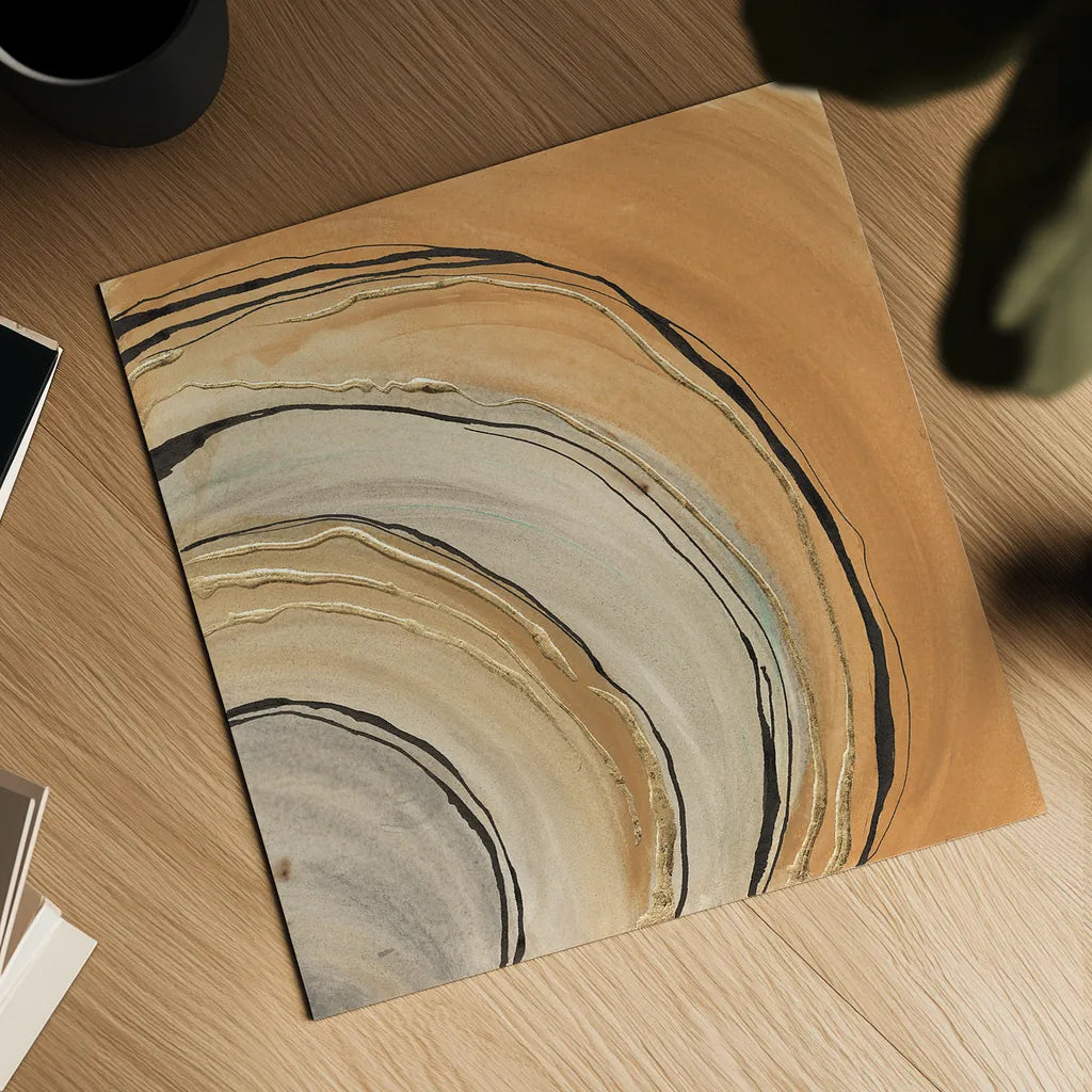 Gilded Rings by Chris Paschke. Shown as a detailed flat fine art print, highlighting archival giclee quality. Available as an archival giclee rolled canvas, fine art paper, or poster print. SKU 26753a.